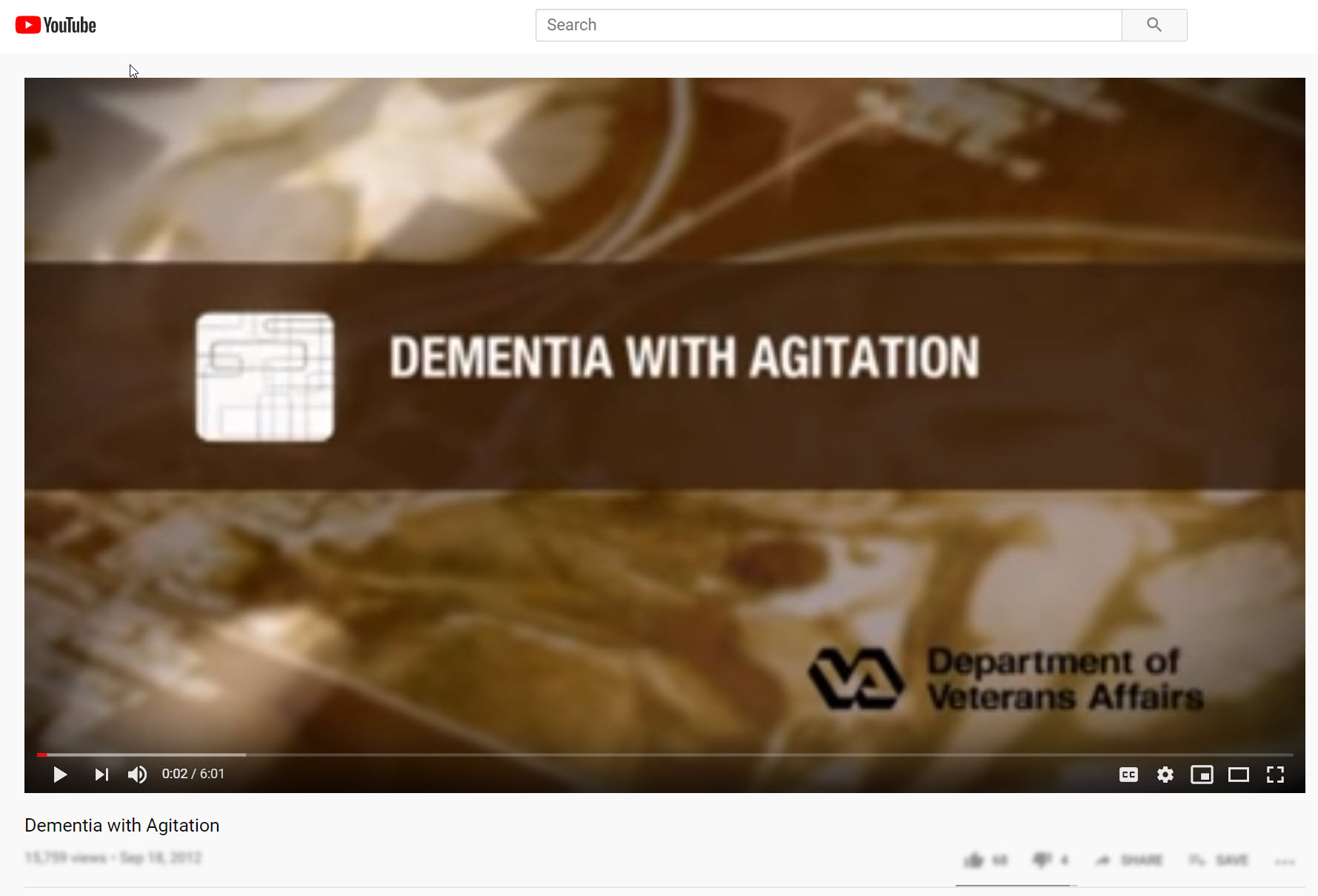Dementia with Agitation