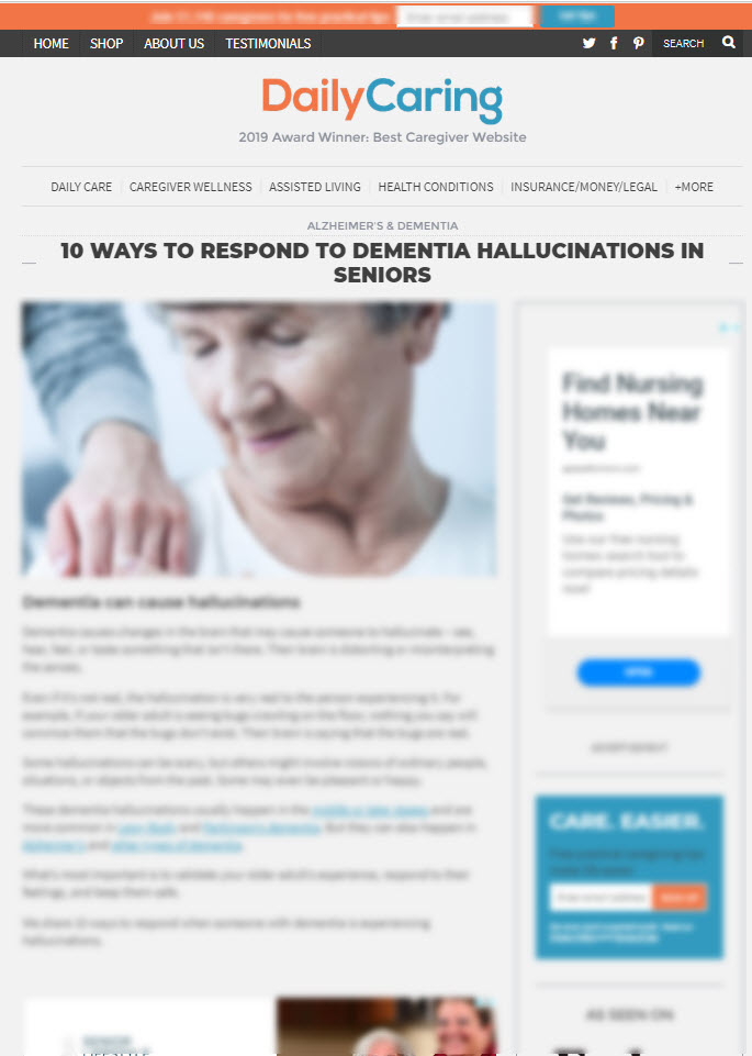 10 Ways to Respond to Dementia Hallucinations in Seniors