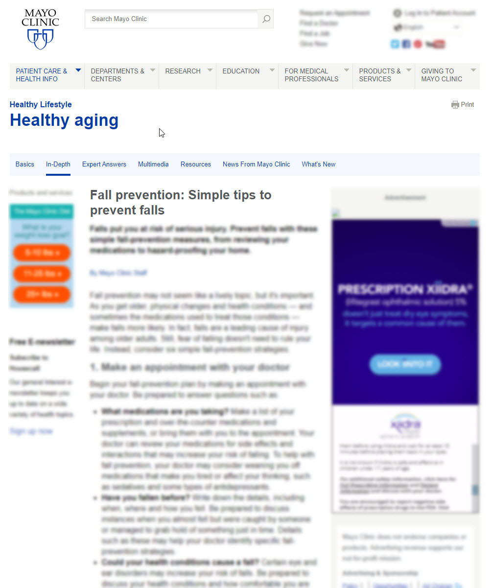 Fall Prevention: Simple Tips to Prevent Falls