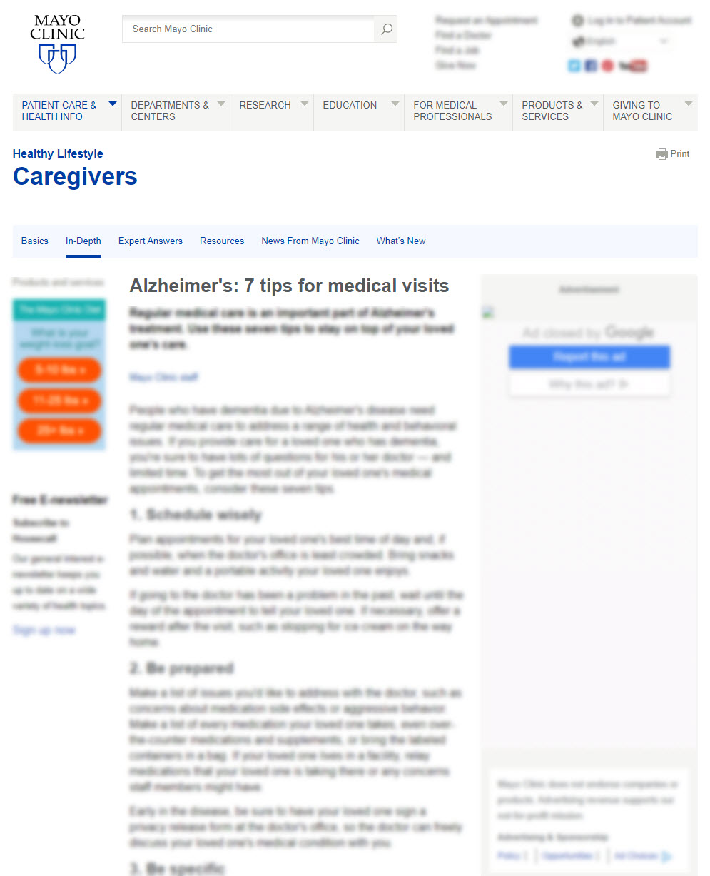 Alzheimer's: 7 Tips for Medical Visits