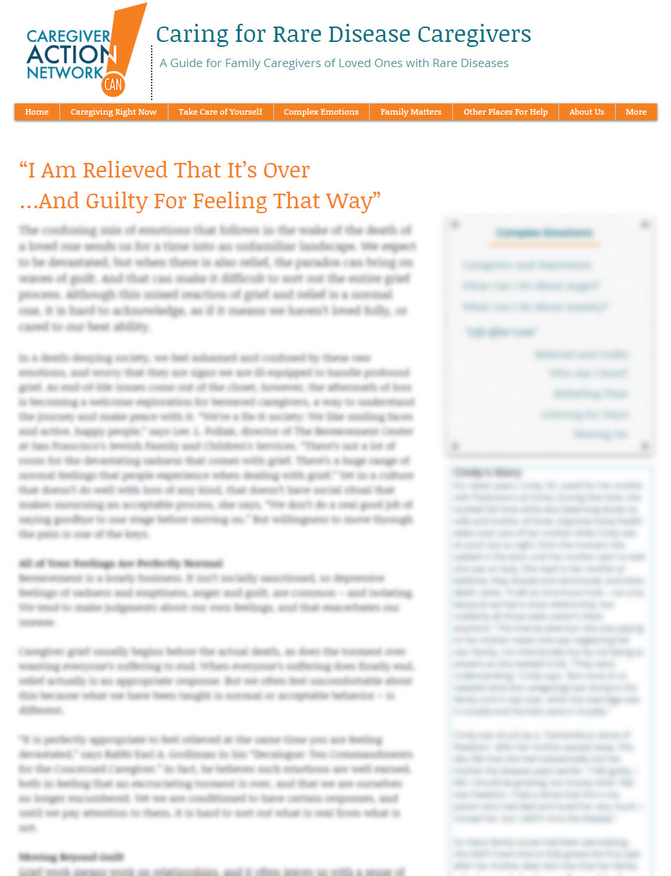 “I Am Relieved That It’s Over … And Guilty For Feeling That Way”